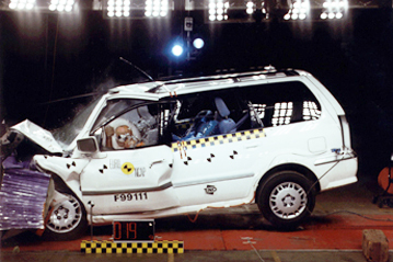Краш тест Mitsubishi Space Wagon (1999)